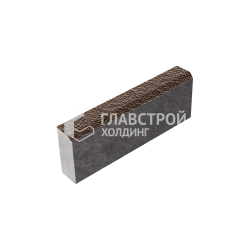 Камень бортовой БР 50.20.8, коричневый с мраморной крошкой