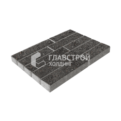 Тротуарная плитка Лукано, джафар-черная, 6 см
