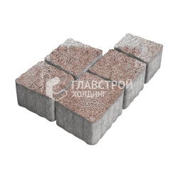 Тротуарная плитка Антик, хаски на камне, 4 см