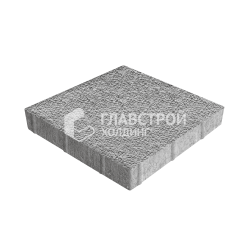 Тротуарная плитка «Квадрат 300х300х60», серо-белая с гранитной крошкой