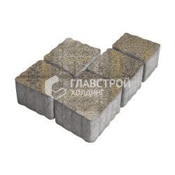 Тротуарная плитка «Антик», степь на камне, 4 см