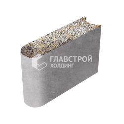 Камень бортовой БРШ 50.20.8, агат-желтый с гранитной крошкой